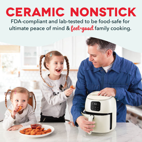 Ceramic Nonstick Tasti-Crisp Digital Air Fryer 2.6 Qt.
