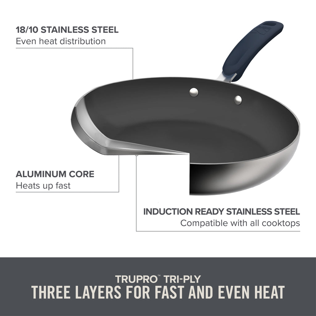 Zakarian by Dash Trupro 10PC Stainless Steel Cookware Set